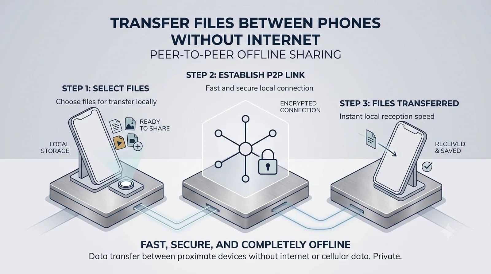 Transfer Files Between Phones Without Internet